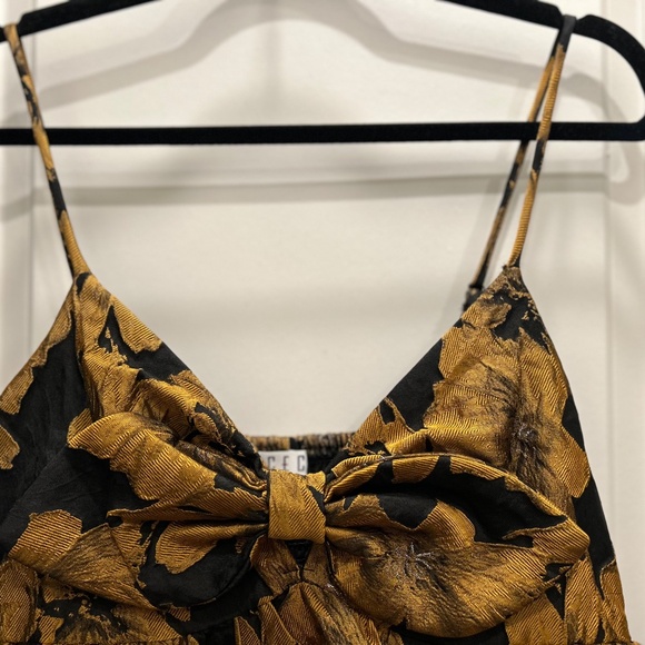 Black and Gold Mini Dress - Picture 2 of 2